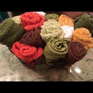 Wash clothes in a basket